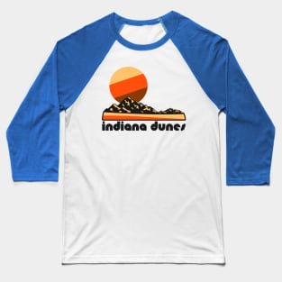 Retro Indiana Dunes ))(( Tourist Souvenir National Park Design Baseball T-Shirt